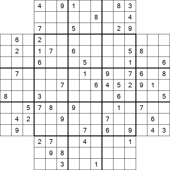 Flower Sudoku - Difficile