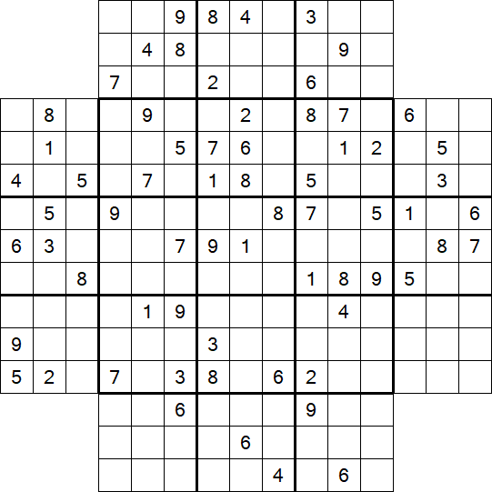Flower Sudoku - Difficile