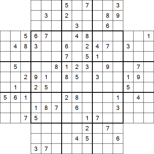 Flower Sudoku - Difficile