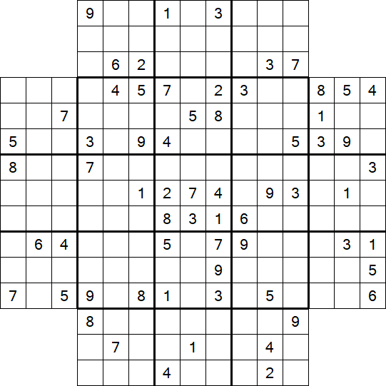 Flower Sudoku - Difficile