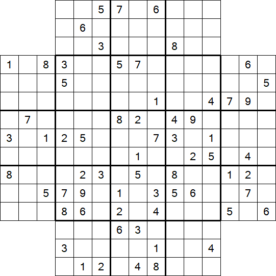 Flower Sudoku - Difficile