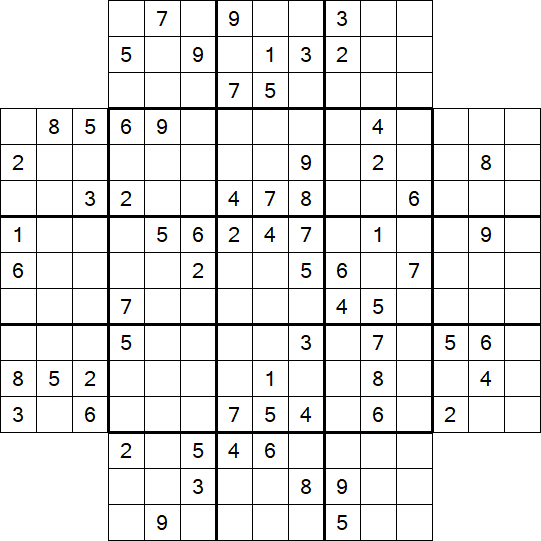 Flower Sudoku - Difficile