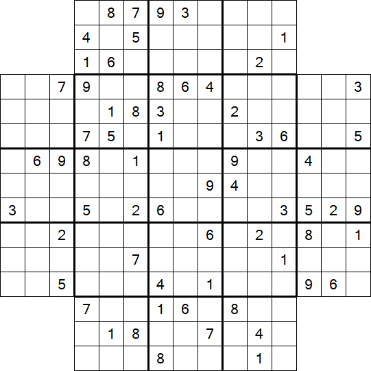 Flower Sudoku - Difficile