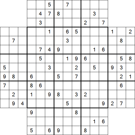 Flower Sudoku - Difficile