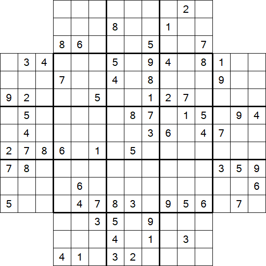 Flower Sudoku - Difficile