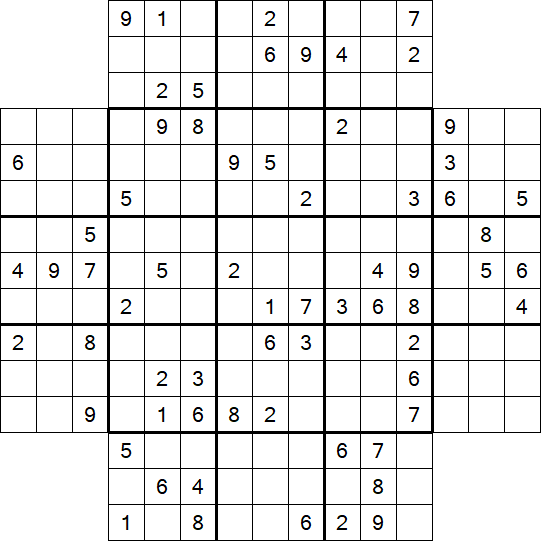 Flower Sudoku - Difficile