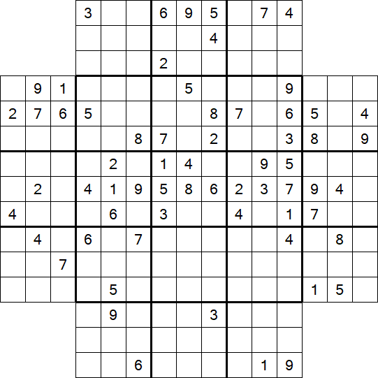 Flower Sudoku - Difficile