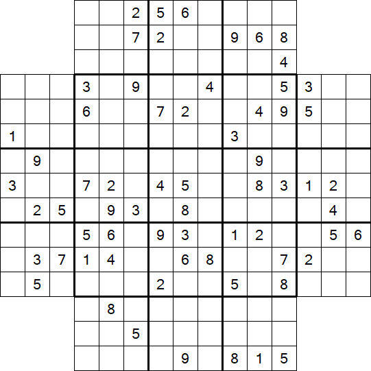 Flower Sudoku - Schwierig