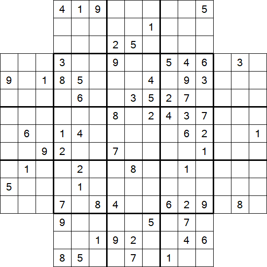 Flower Sudoku - Schwierig