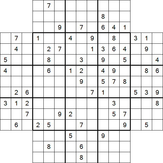 Flower Sudoku - Schwierig