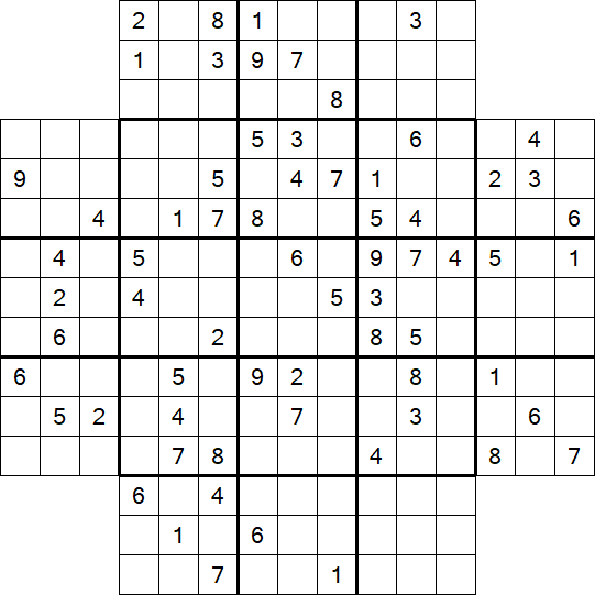 Flower Sudoku - Schwierig