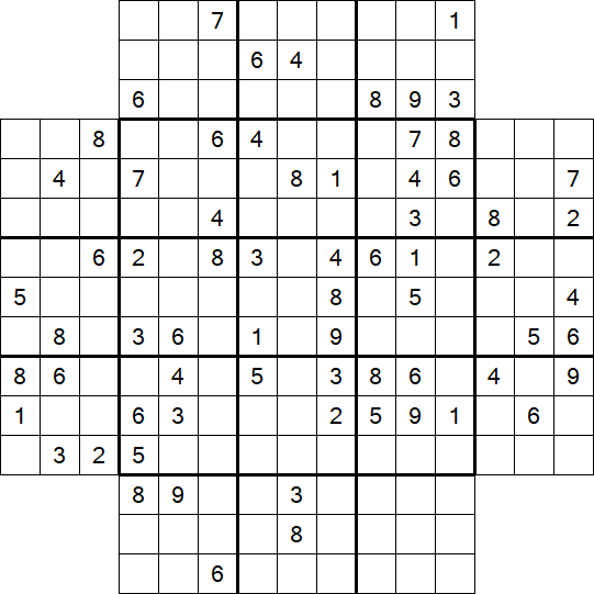 Flower Sudoku - Schwierig