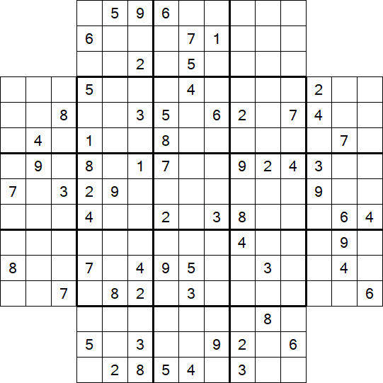 Flower Sudoku - Schwierig
