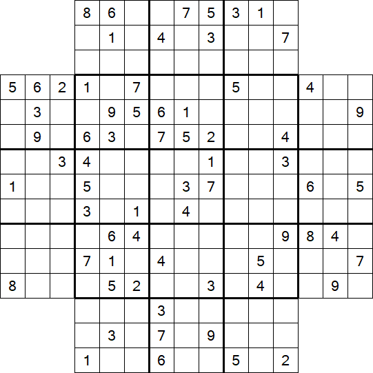 Flower Sudoku - Schwierig