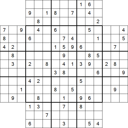 Flower Sudoku - Schwierig