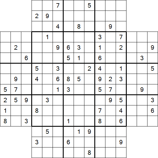 Flower Sudoku - Schwierig