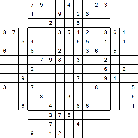 Flower Sudoku - Schwierig