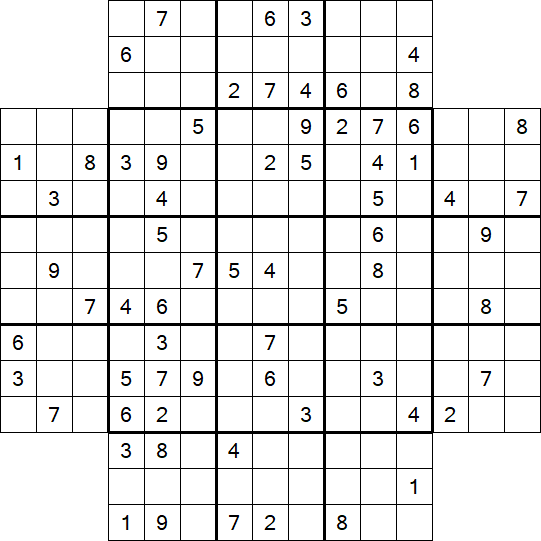 Flower Sudoku - Schwierig