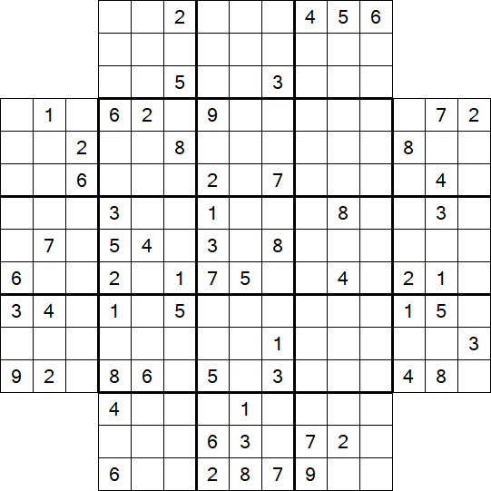 Flower Sudoku - Schwierig