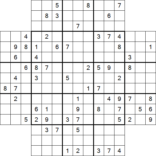 Flower Sudoku - Difficile