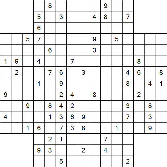 Flower Sudoku - Difficile
