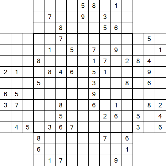 Flower Sudoku - Difficile