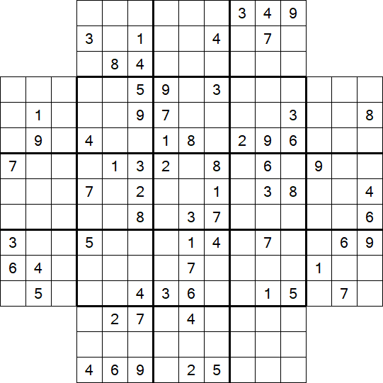 Flower Sudoku - Difficile