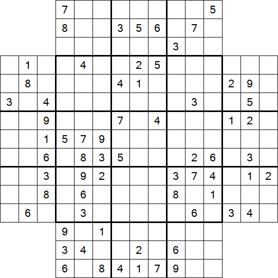 Flower Sudoku - Difficile