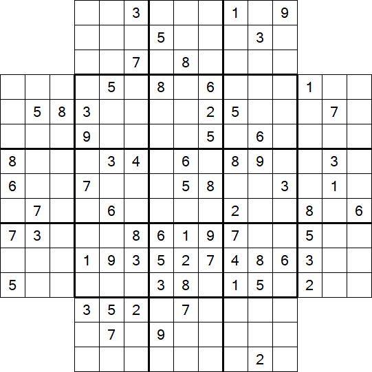 Flower Sudoku - Difficile