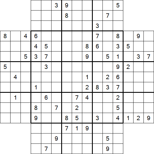 Flower Sudoku - Difficile