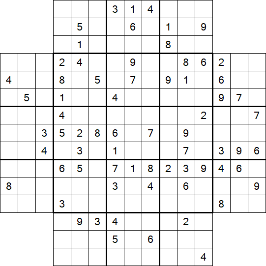 Flower Sudoku - Difficile