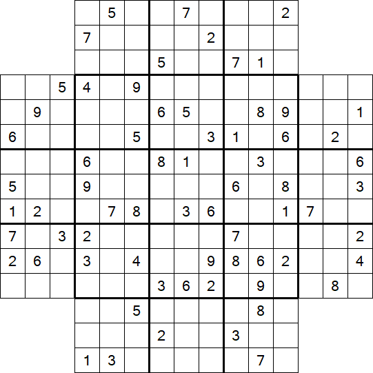 Flower Sudoku - Difficile