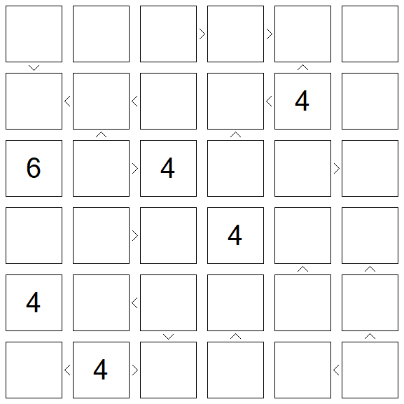 Futoshiki - Difícil