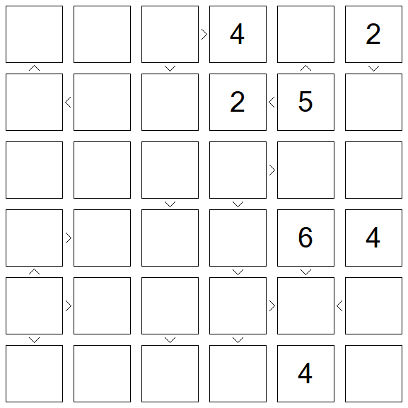 Futoshiki - Schwierig