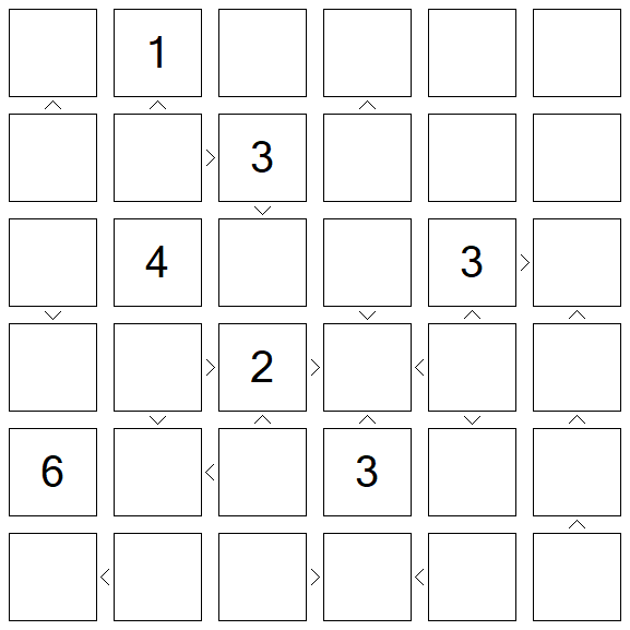 Futoshiki - Schwierig