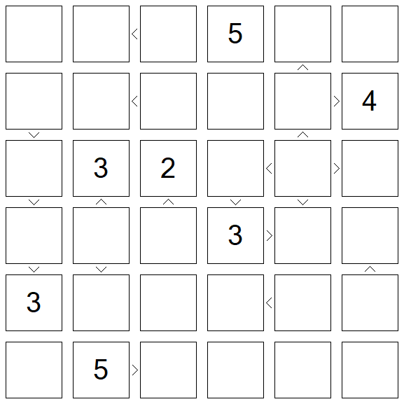 Futoshiki - Schwierig