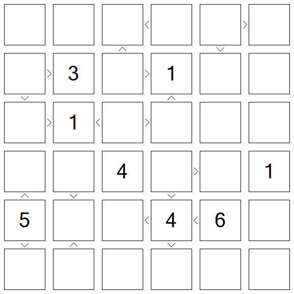 Futoshiki - Difícil
