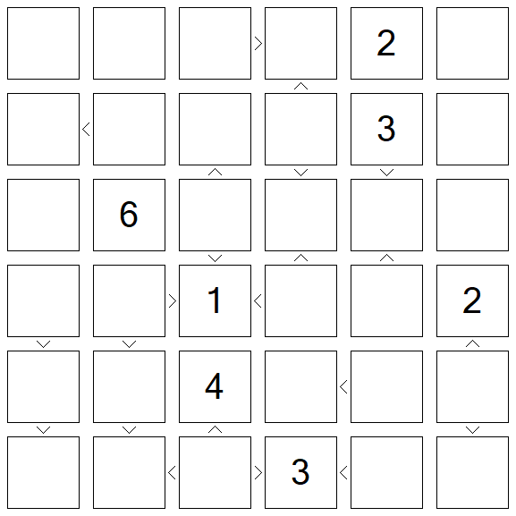 Futoshiki - Difícil