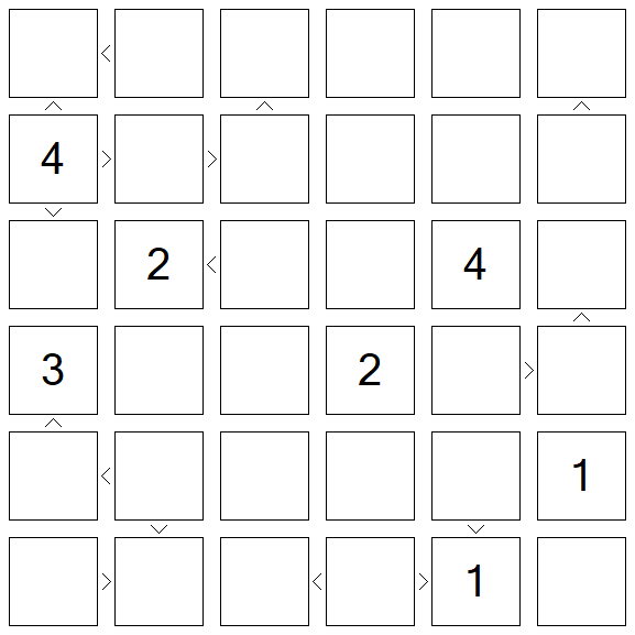 Futoshiki - Difficile