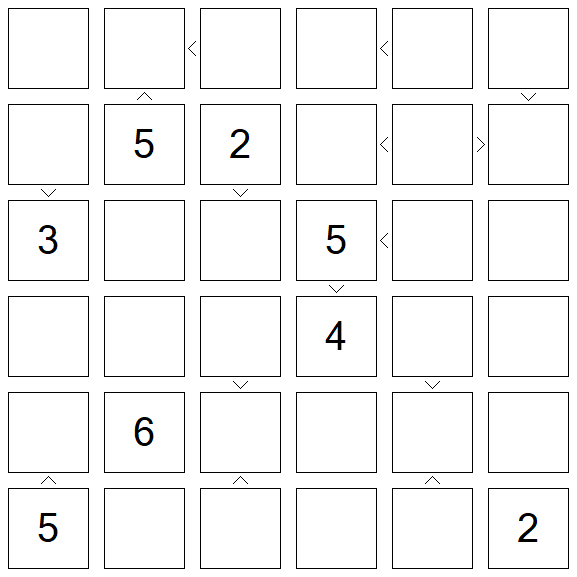 Futoshiki - Difficile