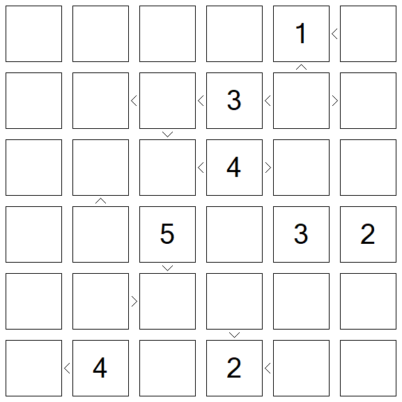 Futoshiki - Difficile