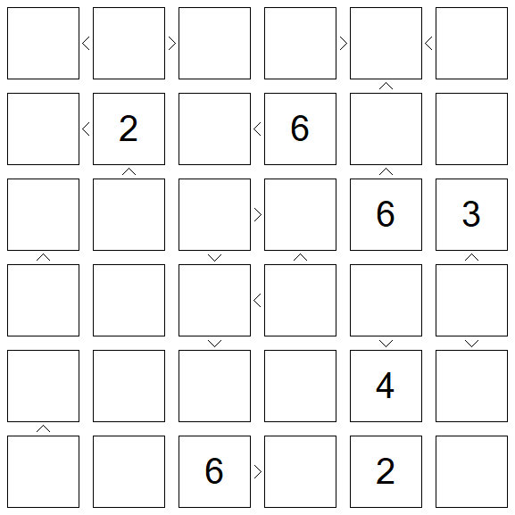 Futoshiki - Difficile