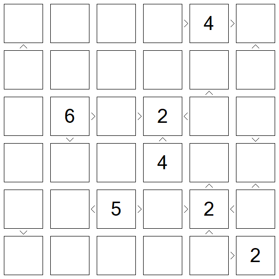 Futoshiki - Difficile