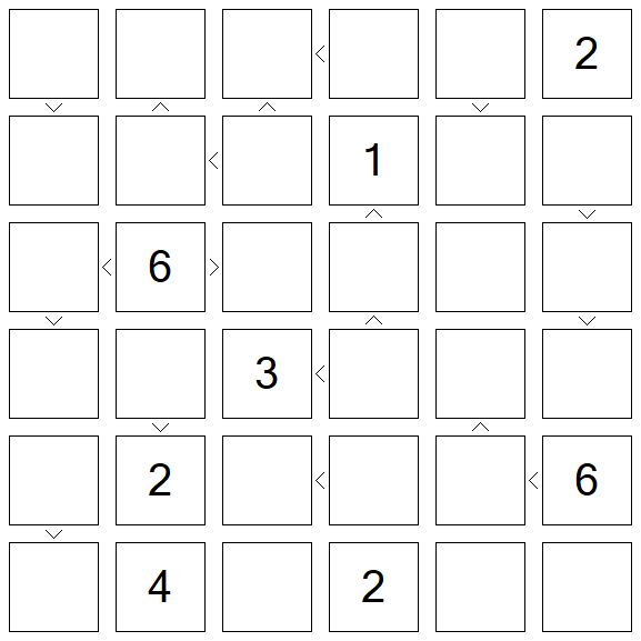 Futoshiki - Difficile