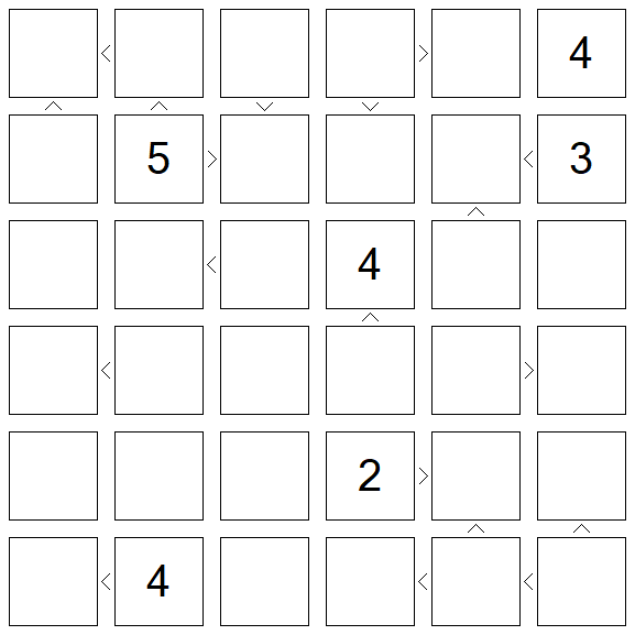 Futoshiki - Difficile