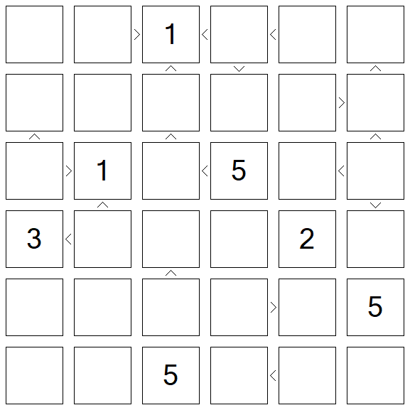 Futoshiki - Difficile