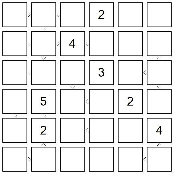 Futoshiki - Difficile