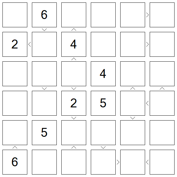 Futoshiki - Difficile