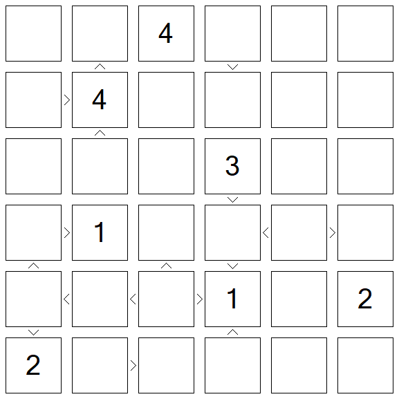 Futoshiki - Difficile