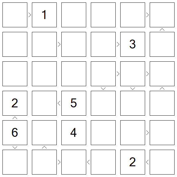 Futoshiki - Difficile